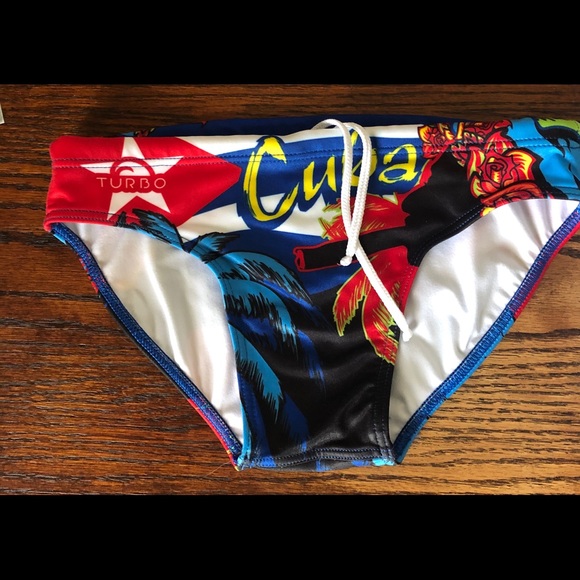 Turbo Other - Turbo swim brief Cuba logo NWT